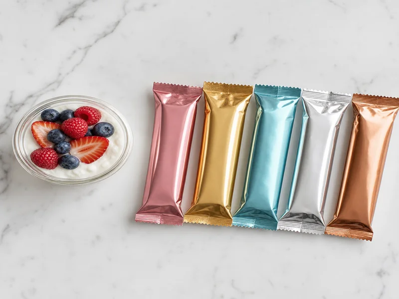Comparison of misleading protein bars with high sugar content next to plain Greek yogurt