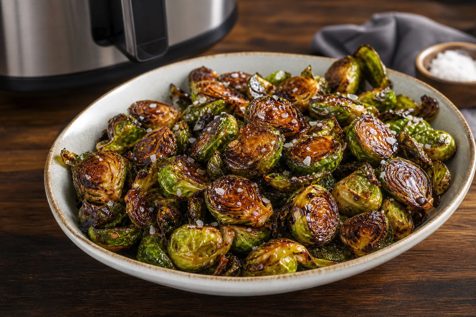 Crispy Air Fryer Brussels Sprouts - recipe