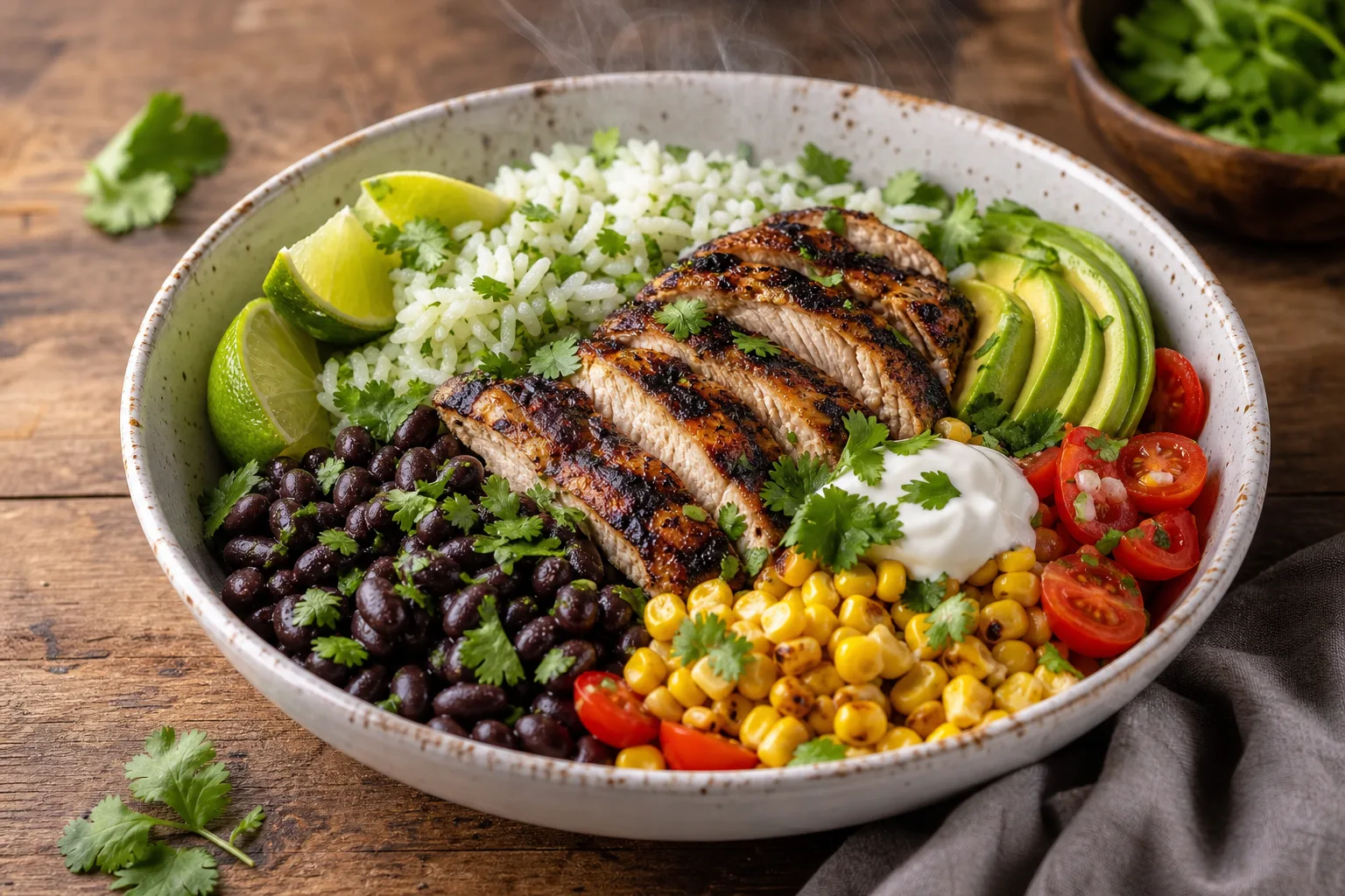 Chicken Burrito Bowl - recipe