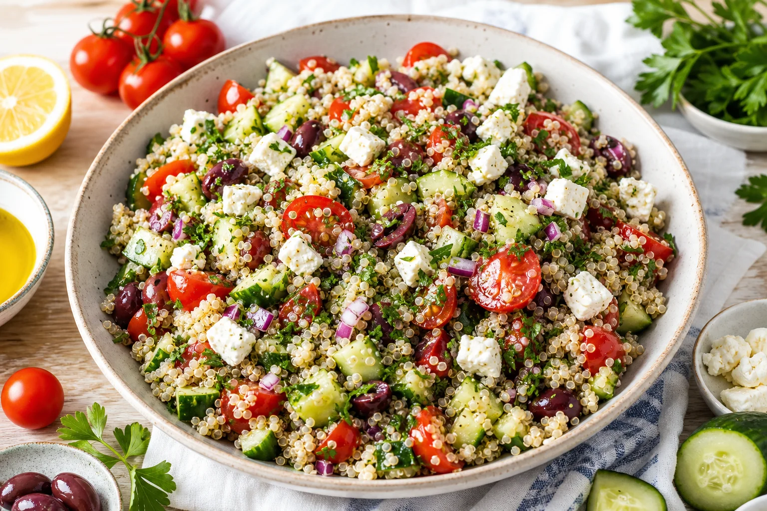 Mediterranean Quinoa Salad - recipe